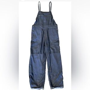 NWT Adam Selman Inside-Out Overalls Size 6 Lightweight Indigo Made In USA Cargo